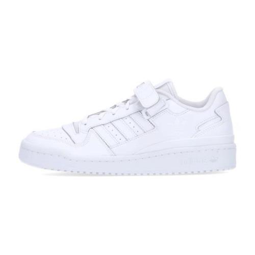 Witte Lage Dubbele Sluiting Schoen Adidas , White , Heren