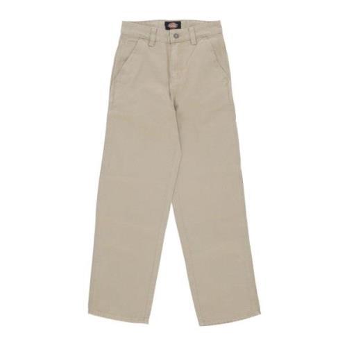 Woestijnzand Dames Canvas Broek Dickies , Beige , Dames