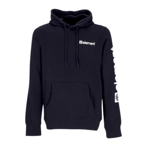 Zwarte Hoodie met Kangoeroezak Element , Black , Heren