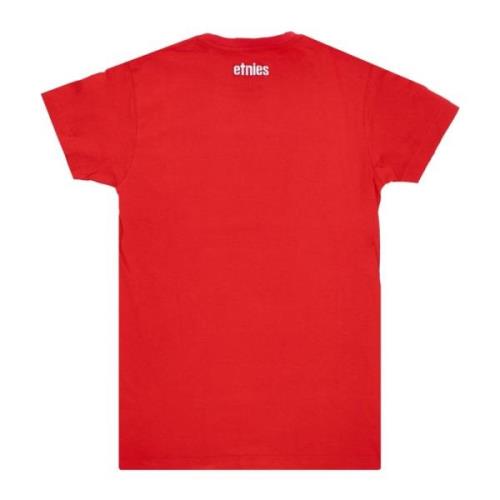 Rode Mannen Tee Onafhankelijk Logo Print Etnies , Red , Heren