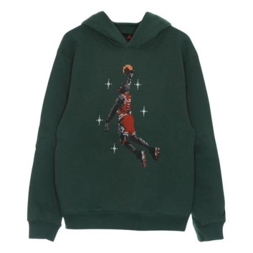 Essentiële Fleece Holiday Hoodie Groen Jordan , Green , Heren