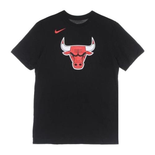 Chicago Bulls Logo Tee Nike , Black , Heren