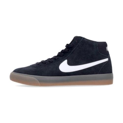 Hoge Bruin Skate Schoenen Zwart/Wit Nike , Black , Dames