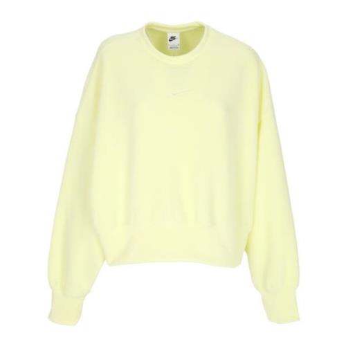 Luminous Green Crewneck Sweatshirt Plush Mod Nike , Green , Dames