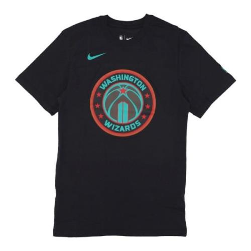 Washington Wizards Logo Tee Nike , Black , Heren