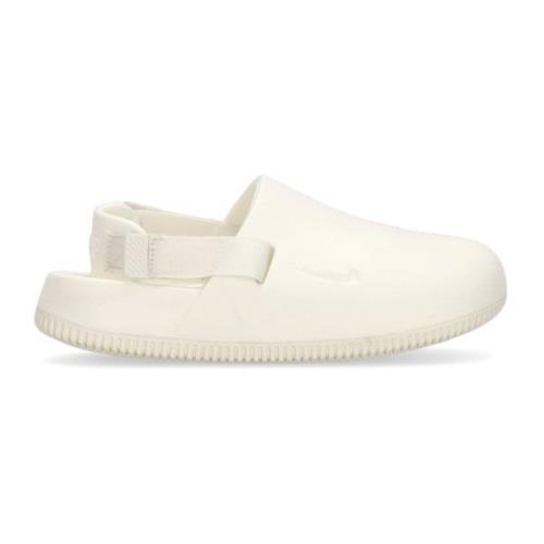 Schuim Sabot met Gevormd Ontwerp Nike , White , Dames