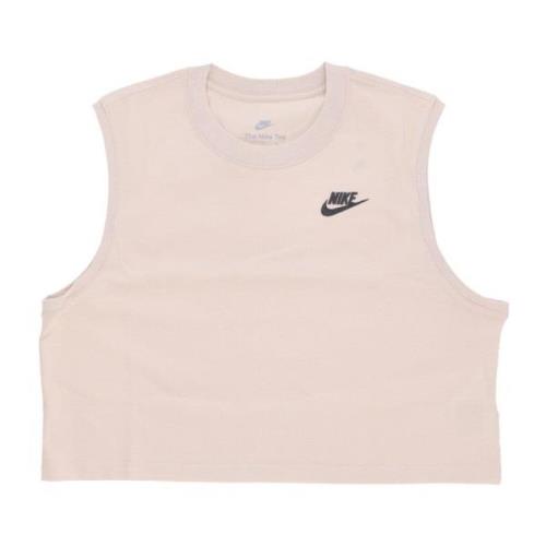 Sportswear Club Crop Tee Nike , Beige , Dames