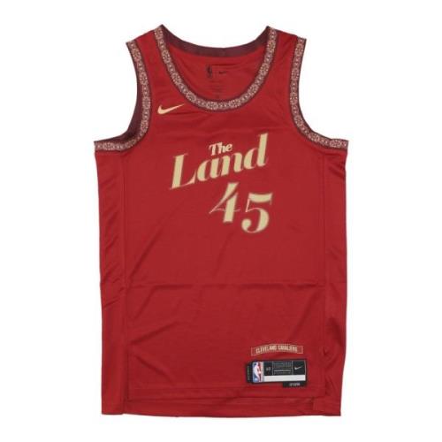 City Edition Swingman Jersey Donovan Mitchell Nike , Brown , Heren