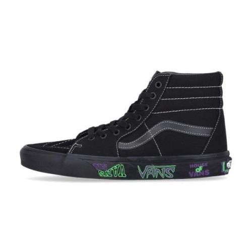 Hoge Top Skate Schoen Zwart Vans , Black , Heren