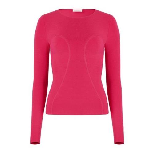 Roze Aansluitende Lange Mouw Top Nina Ricci , Pink , Dames