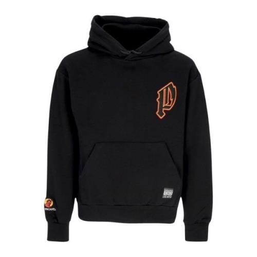 Zwarte hoodie met geborduurde details Propaganda , Black , Heren