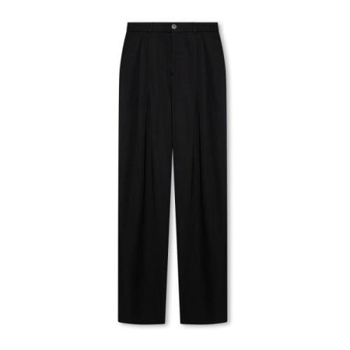 Wijdvallende broek Saint Laurent , Black , Heren