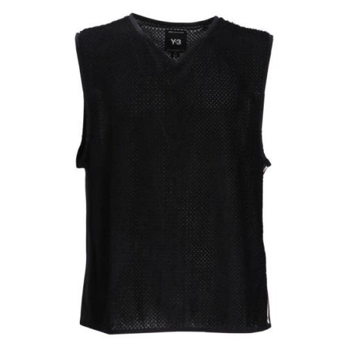 Stijlvolle Waffle Vest voor Mannen Y-3 , Black , Heren