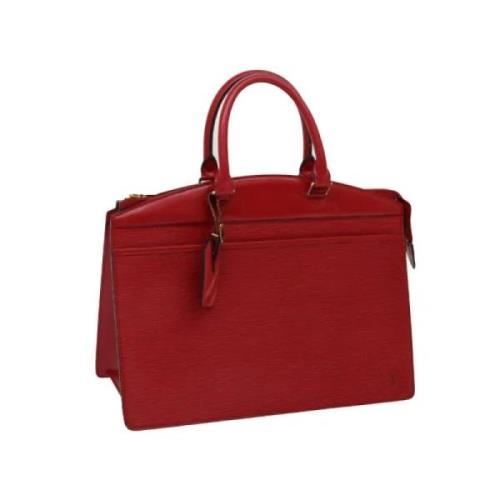 Pre-owned Leather handbags Louis Vuitton Vintage , Red , Dames