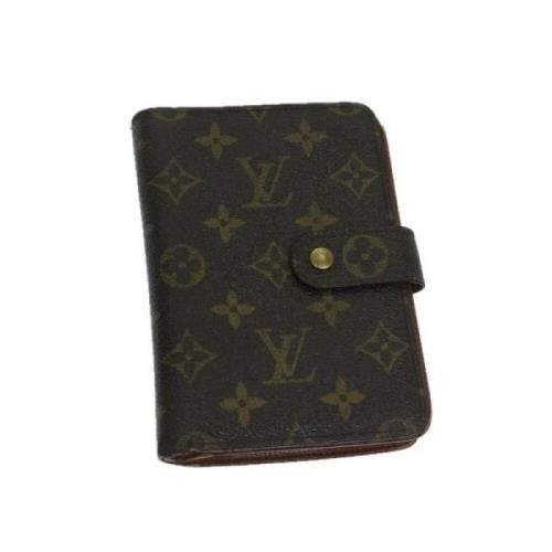 Pre-owned Coated canvas wallets Louis Vuitton Vintage , Brown , Dames