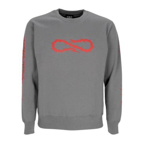 Grijze Crewneck Sweatshirt met Snake Logo Propaganda , Gray , Heren