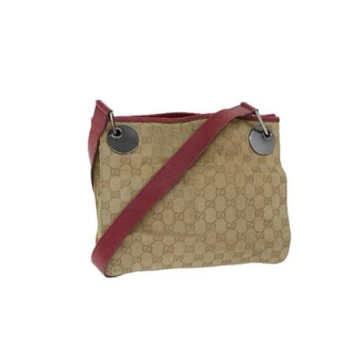 Pre-owned Canvas gucci-bags Gucci Vintage , Beige , Dames