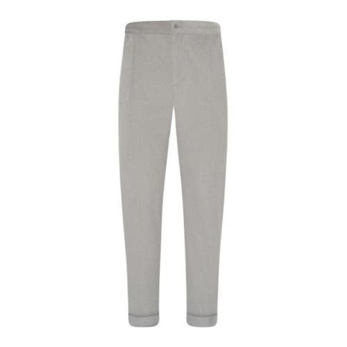 Casual Katoen Wol Broek Kiton , Gray , Heren