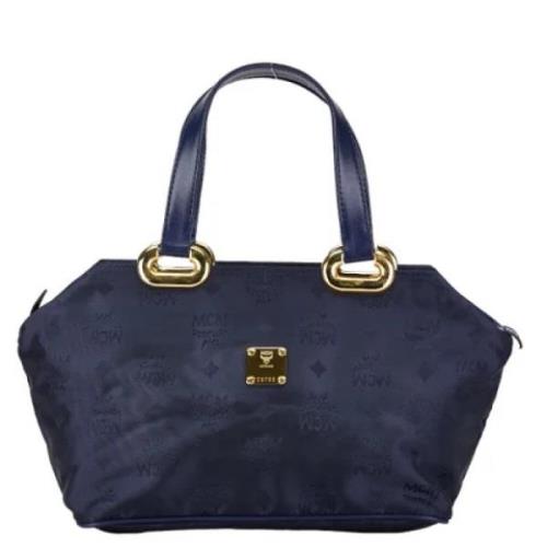 Pre-owned Leather handbags MCM Pre-owned , Blue , Dames