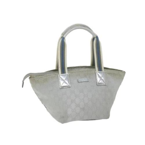 Pre-owned Canvas handbags Gucci Vintage , Gray , Dames