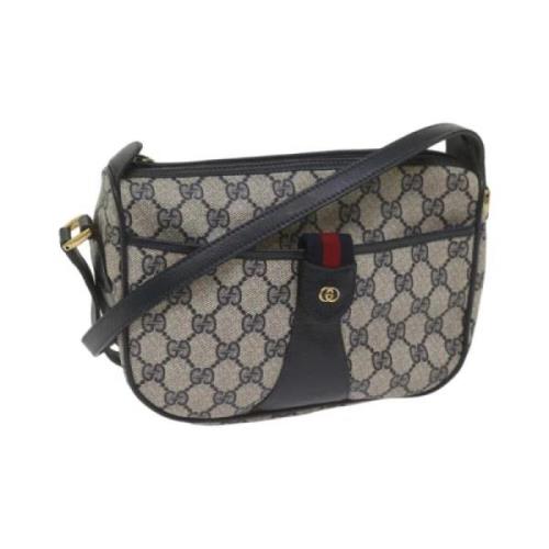 Pre-owned Canvas gucci-bags Gucci Vintage , Blue , Dames