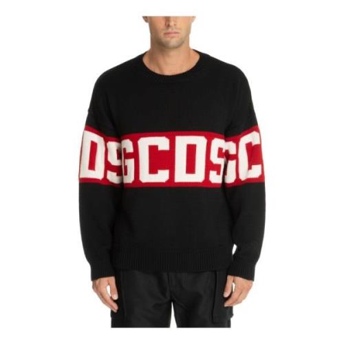 Multikleur Logo Sweater Gcds , Black , Heren