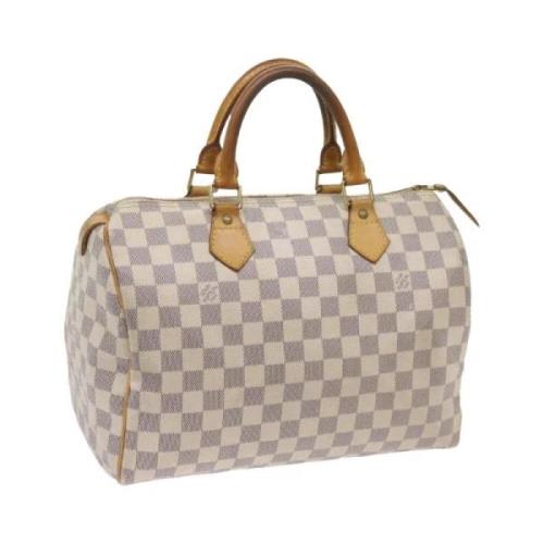 Pre-owned Canvas handbags Louis Vuitton Vintage , Brown , Dames