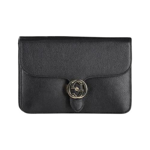 Pre-owned Leather gucci-bags Gucci Vintage , Black , Dames