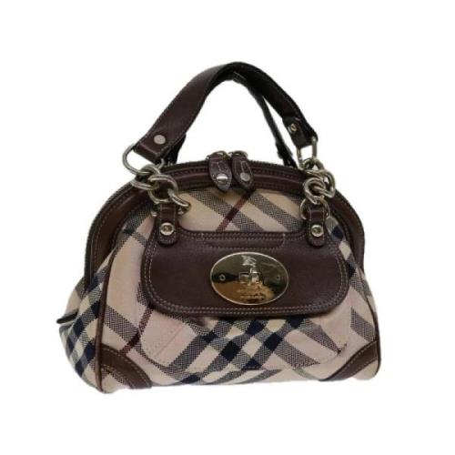 Pre-owned Cotton handbags Burberry Vintage , Beige , Dames