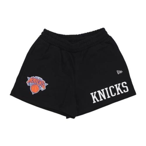 NBA Team Logo Shorts Zwart/Blauw New Era , Black , Dames