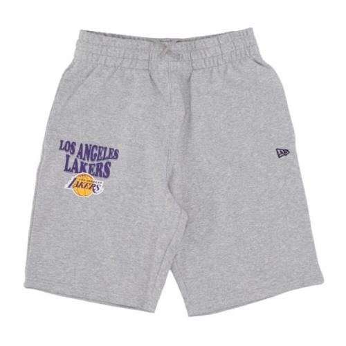 NBA Script Oversize Shorts New Era , Gray , Heren