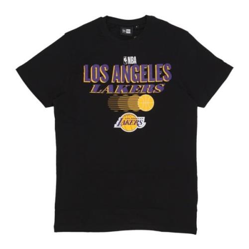 NBA Team Grafisch Tee Loslak New Era , Black , Heren