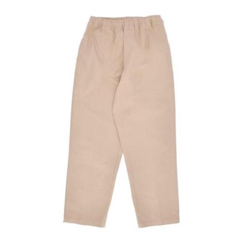 Twill Pant Lange Broek Room Obey , Beige , Heren