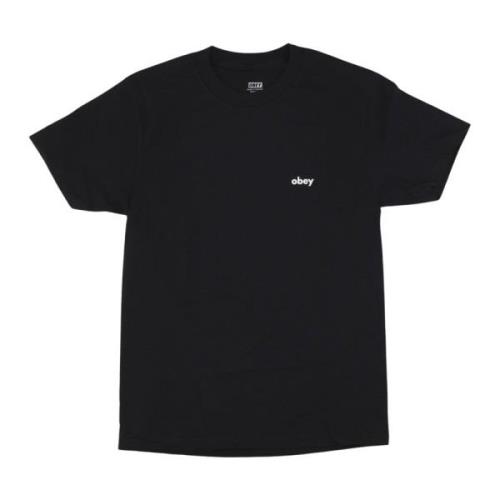 Smog Classic Tee Zwart Obey , Black , Heren