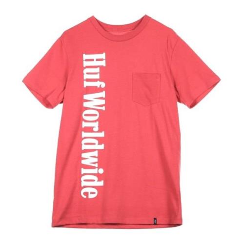 Rood Heren T-shirt HUF , Red , Heren