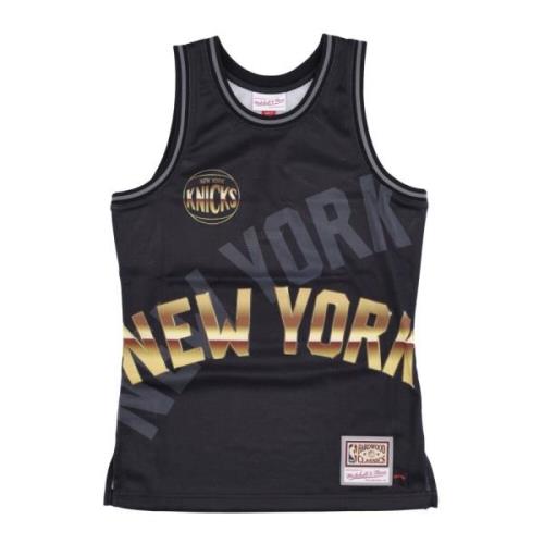 NY Knicks Tank Top Hardwood Classics Mitchell & Ness , Black , Heren