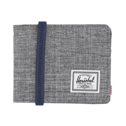 Unisex Raven Crosshatch Portemonnee Rfid Herschel , Gray , Heren