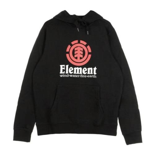 Verticale Hoodie Flint Zwart Element , Black , Heren