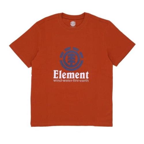 Rode Picante Tee Heren T-shirt Element , Brown , Heren