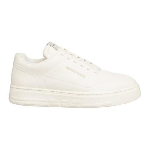 Eenvoudige Vetersneakers Emporio Armani , White , Dames