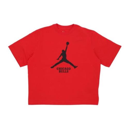 Chicago Bulls Boxy Tee Rood Jordan , Red , Dames