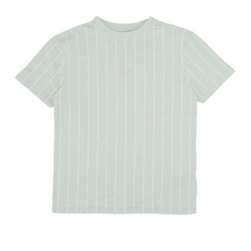 Gestreept Crew Neck T-shirt Licht Mint Karl Kani , Green , Dames