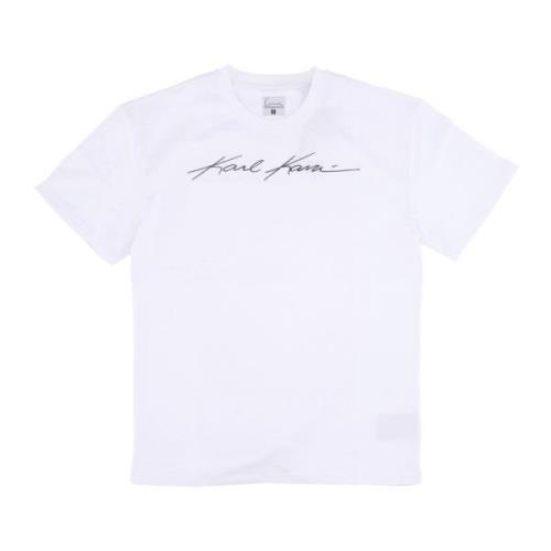 Autograph Heavy Jersey Boxy Tee Karl Kani , White , Heren