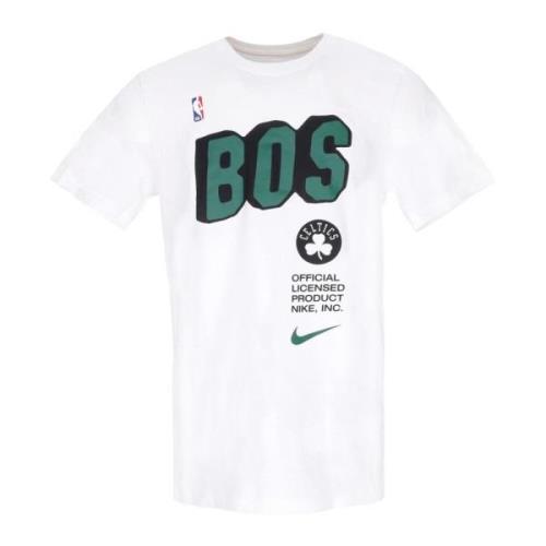 Boston Celtics Block Tee Wit Nike , White , Heren