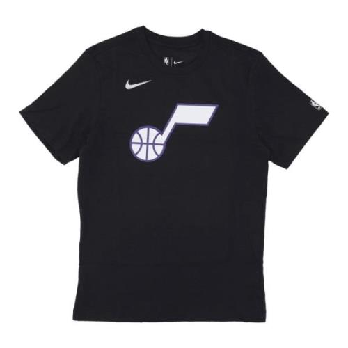 Utah Jazz Logo Tee Zwart Nike , Black , Heren