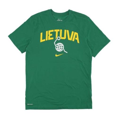 2024 Basketbalshirt Litouwen Groen Nike , Green , Heren