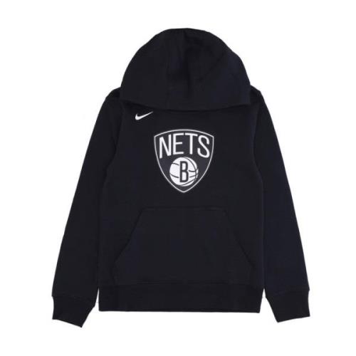 Brooklyn Nets NBA Fleece Hoodie Nike , Black , Heren