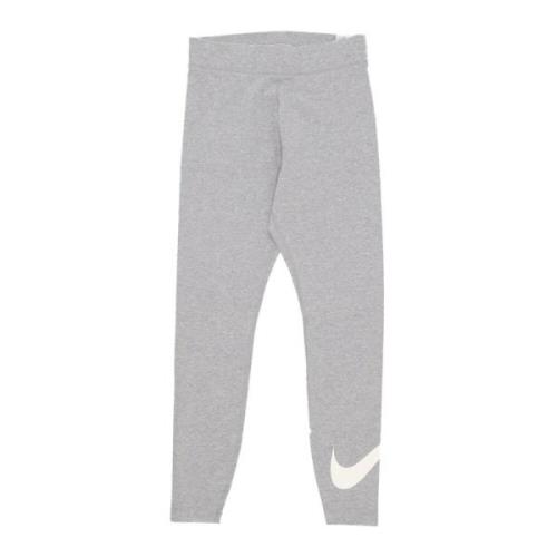 Hoge Taille Swoosh Legging Nike , Gray , Dames