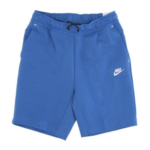 Tech Fleece Korte Trainingsbroek Nike , Blue , Heren