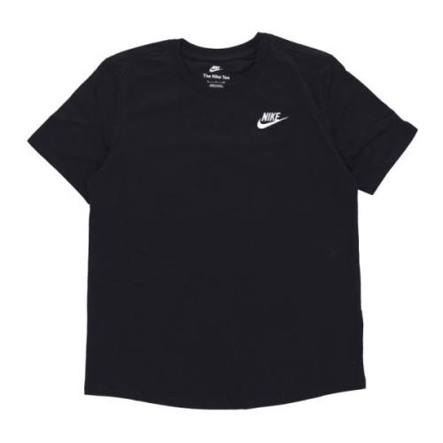 Zwart Sportswear Club Tee Korte Mouw Nike , Black , Dames